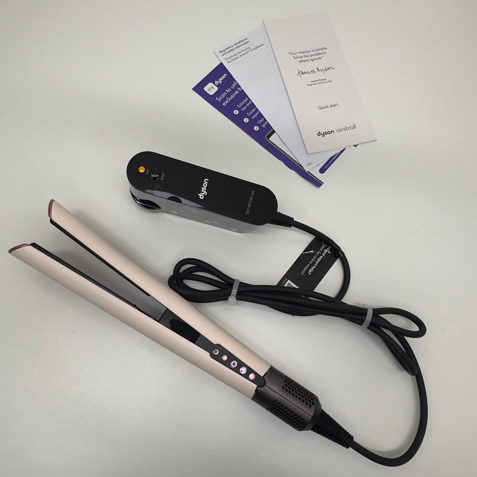 Dyson Airstrait HT01 Straightener Ceramic Pink - Wet & Dry - Opened, Unused 3